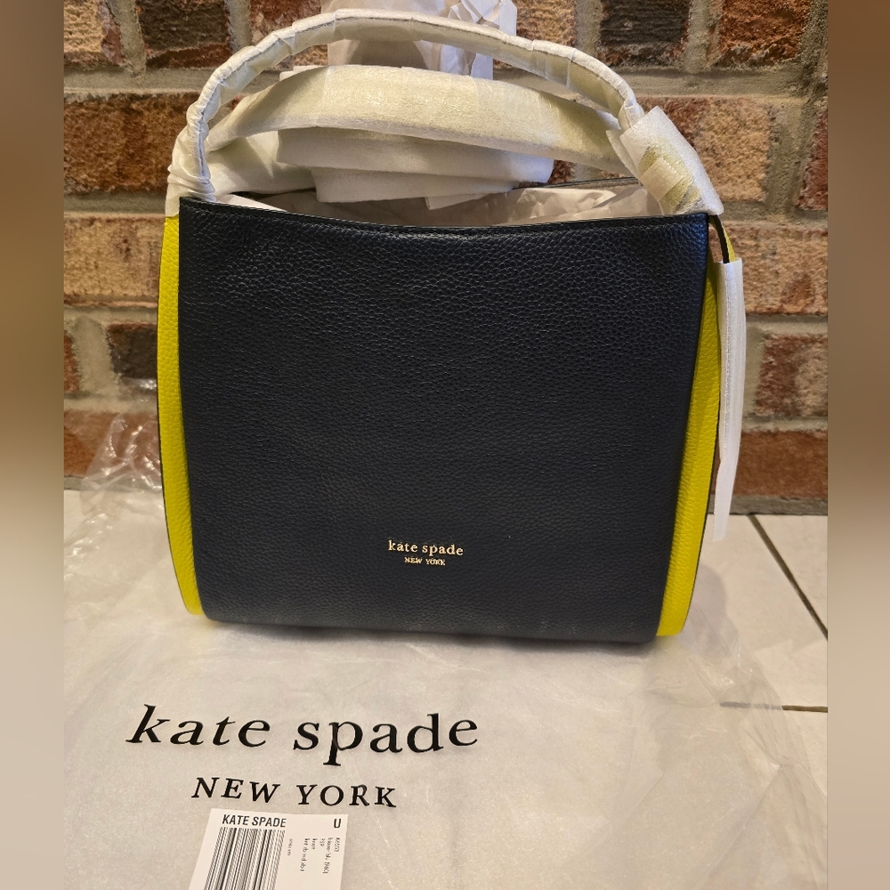 NWT Kate Spade New York  Knott Colorblocked Medium Crossbody Tote